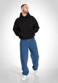 Black Oversized Pullover Hoodie